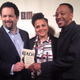 Singer Marsha Ambrosius with Reach co-editors Ben Jealous (left) and Trabian Shorters
Twitter